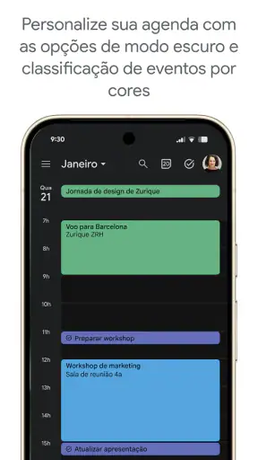Google Agenda screenshot