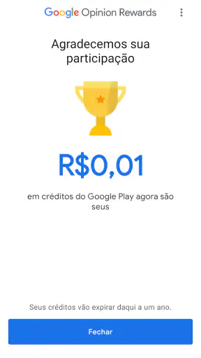 Google Opinion Rewards screenshot