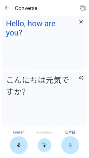 Google Tradutor screenshot