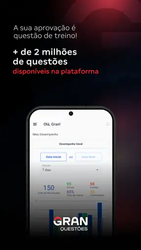 Gran Cursos Questões screenshot