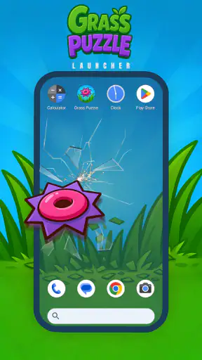Grass Puzzle Launcher screenshot