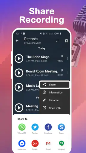 Gravador de Voz e Notas de Voz screenshot