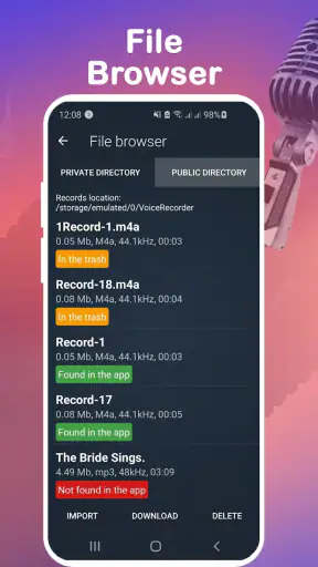 Gravador de Voz e Notas de Voz screenshot