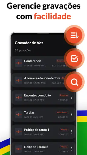 Gravador de Voz - Gravar Áudio screenshot