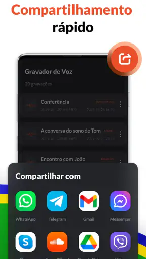 Gravador de Voz - Gravar Áudio screenshot