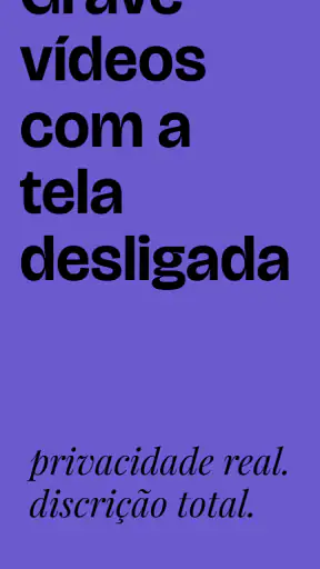 Gravar com a tela apagada screenshot