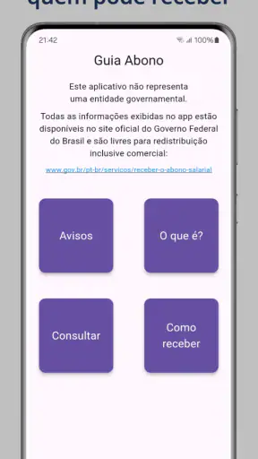 Guia Abono Salarial PIS PASEP screenshot
