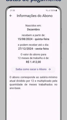 Guia Abono Salarial PIS PASEP screenshot