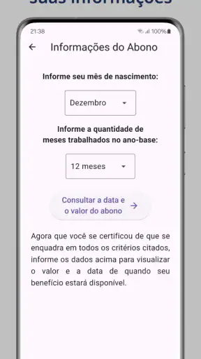 Guia Abono Salarial PIS PASEP screenshot