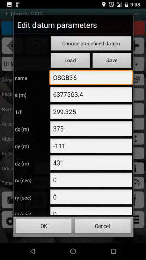 Handy GPS screenshot