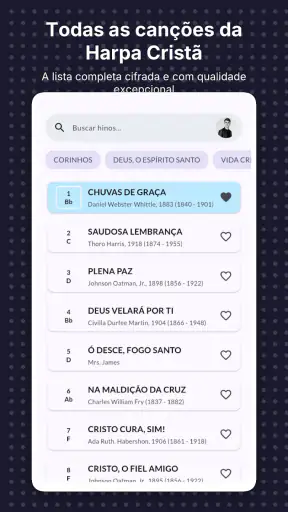 Harpa Cristã Cifrada screenshot