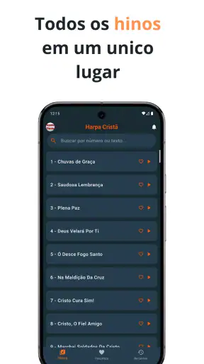 Harpa Cristã: letra e áudio screenshot