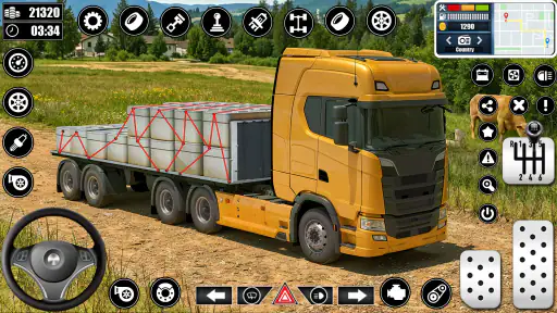 Heavy Truck Driving Cargo Game screenshot