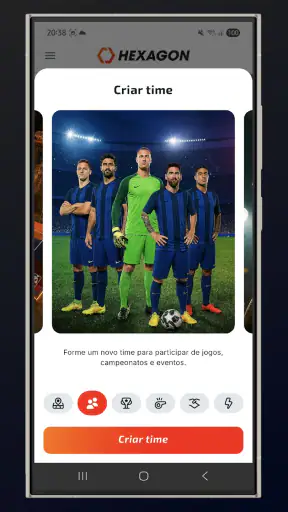Hexagon sports screenshot