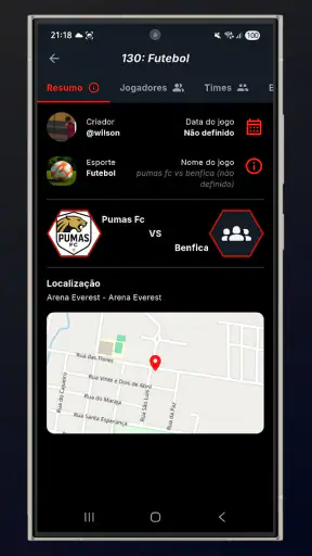 Hexagon sports screenshot