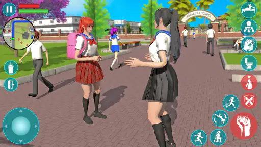 High School Anime Simulator 3D screenshot