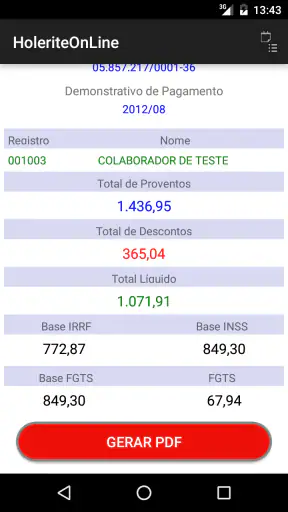 HoleriteOnLine screenshot