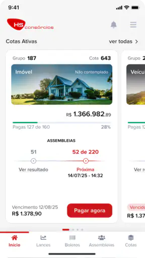HS Consórcios screenshot