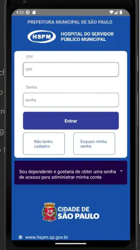 HSPM Saúde screenshot