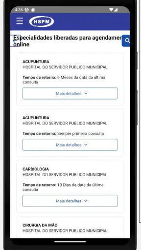 HSPM Saúde screenshot