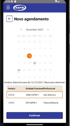 HSPM Saúde screenshot