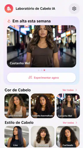 IA Cor de Cabelo e Penteados screenshot