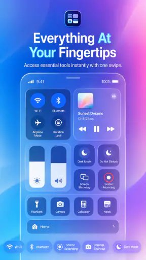 iControl Widgets: Themed Panel screenshot