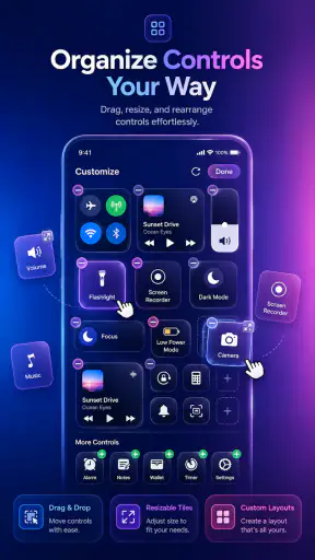 iControl Widgets: Themed Panel screenshot