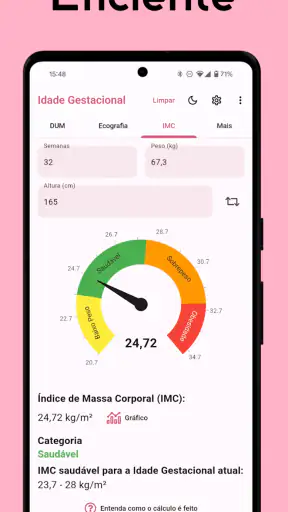 Idade Gestacional (do bebê) screenshot
