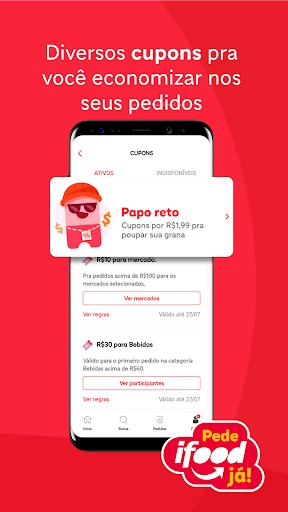 iFood comida e mercado em casa screenshot