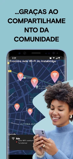 Instabridge: WiFi Senha screenshot