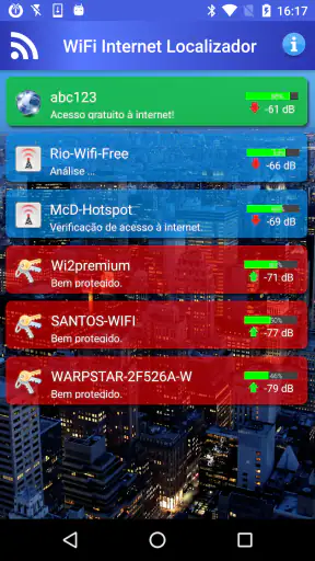 Internet WiFi grátis Finder screenshot