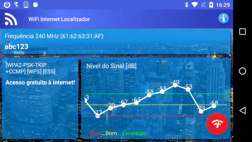 Internet WiFi grátis Finder screenshot