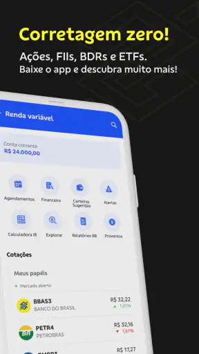 Investimentos BB Taxa Zero screenshot