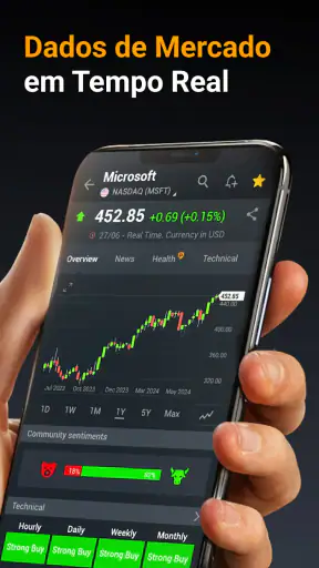 Investing.com Bolsa de Valores screenshot