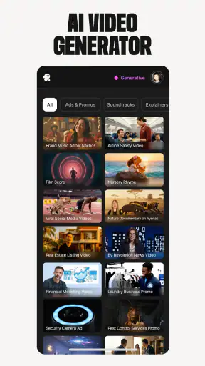 invideo AI: AI video generator screenshot