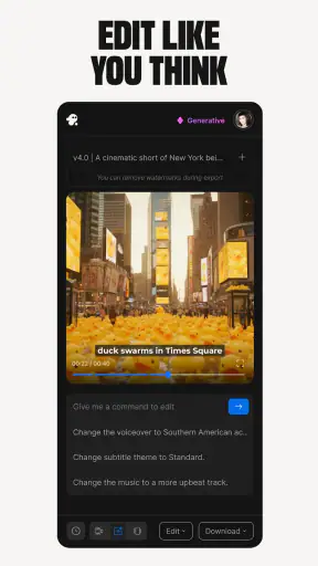 invideo AI: AI video generator screenshot
