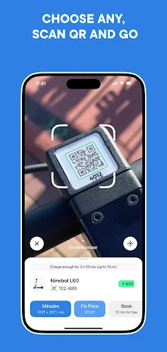 JET – e-scooter rental screenshot