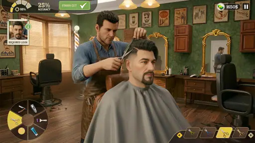 Jogo corte de cabelo barbearia screenshot
