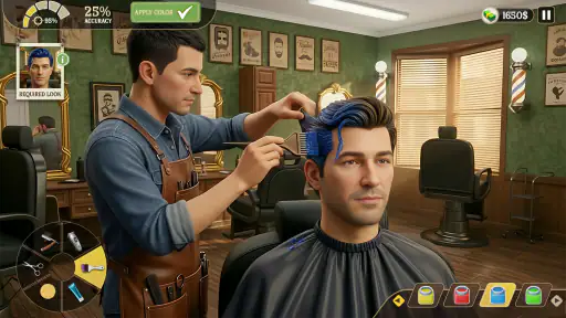 Jogo corte de cabelo barbearia screenshot