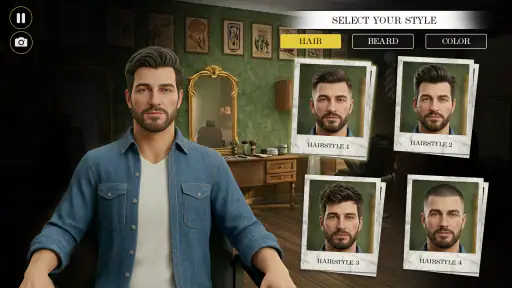 Jogo corte de cabelo barbearia screenshot