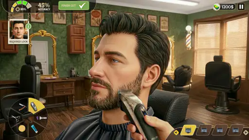 Jogo corte de cabelo barbearia screenshot