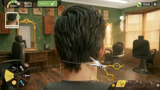 Jogo corte de cabelo barbearia screenshot