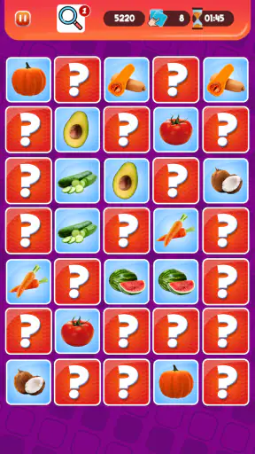 jogo da memória: atenção pares screenshot