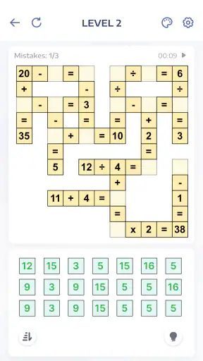 Jogo de Matemática, Crossmath screenshot