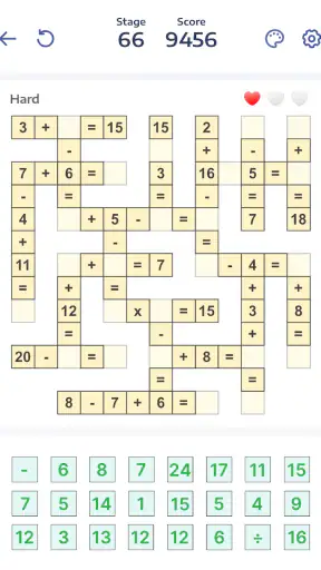 Jogo de Matemática, Crossmath screenshot