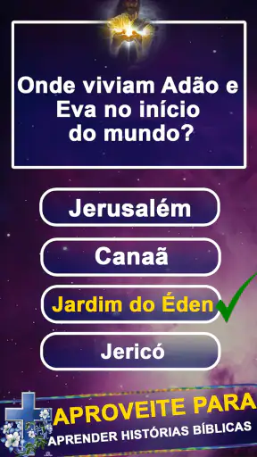 Jogo de perguntas bíblicas screenshot