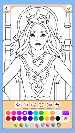 Jogo De Pintar Princesa screenshot