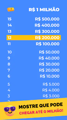 Jogo do Milhão 2026 screenshot