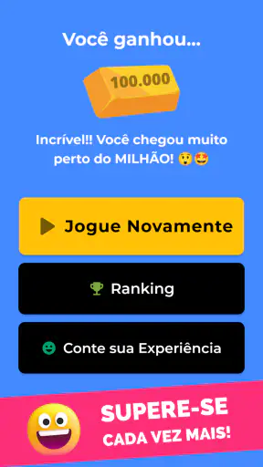 Jogo do Milhão 2026 screenshot